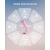 imageFITRELL 4 Pairs Compression Socks for Women amp Men 1520mmHg Circulation Support for Athletic Travel Daily WearPinkbluepurplewhite