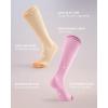 imageFITRELL 4 Pairs Compression Socks for Women amp Men 1520mmHg Circulation Support for Athletic Travel Daily WearPinklight Blueyellowwhite
