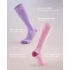 imageFITRELL 4 Pairs Compression Socks for Women amp Men 1520mmHg Circulation Support for Athletic Travel Daily WearPinkorangebluepurple