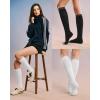 imageFITRELL 4 Pairs Compression Socks for Women amp Men 1520mmHg Circulation Support for Athletic Travel Daily WearWhite2black2