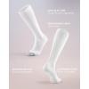 imageFITRELL 4 Pairs Compression Socks for Women amp Men 1520mmHg Circulation Support for Athletic Travel Daily WearWhite4