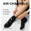 imageFITRELL Ankle Compression Socks for Women amp Men  56 Pairs Cushioned Arch Support Running Socks Plantar Fasciitis ReliefBlack 6 Pairs