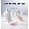 imageFITRELL Ankle Compression Socks for Women amp Men  56 Pairs Cushioned Arch Support Running Socks Plantar Fasciitis ReliefBliss Creamwhite Mixed 6 Pairs