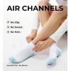 imageFITRELL Ankle Compression Socks for Women amp Men  56 Pairs Cushioned Arch Support Running Socks Plantar Fasciitis ReliefBliss Creamwhite Mixed 6 Pairs