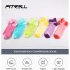 imageFITRELL Ankle Compression Socks for Women amp Men  56 Pairs Cushioned Arch Support Running Socks Plantar Fasciitis ReliefVibrant Mixed 6 Pairs