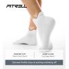 imageFITRELL Ankle Compression Socks for Women amp Men  56 Pairs Cushioned Arch Support Running Socks Plantar Fasciitis ReliefWhite 6 Pairs