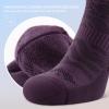 imageFITRELL Mens 6 Pack Ankle Running Socks Low Cut Cushioned Athletic Sports Socks 799121215Plum Shadow