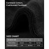 imageFITRELL Womens Crew Socks Ankle Athletic Cushioned Running Casual Socks for Women and Men 56 Pairs5 Pairs All Black