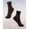 imageFITRELL Womens Crew Socks Ankle Athletic Cushioned Running Thick Casual Socks for Women and Men 56 Pairs5 Pairs Beigewhiteblacklight Browndark Brown