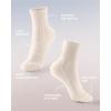 imageFITRELL Womens Crew Socks Ankle Athletic Cushioned Running Thick Casual Socks for Women and Men 56 Pairs5 Pairs Black1beige2white2