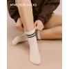 imageFITRELL Womens Crew Socks Ankle Athletic Cushioned Running Thick Casual Socks for Women and Men 56 Pairs6 Pairs Striped Mixedgreypinkbrown