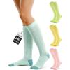 imageFITRELL 4 Pairs Compression Socks for Women amp Men 1520mmHg Circulation Support for Athletic Travel Daily WearGreenpinkyellowblue