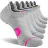 imageFITRELL 6 Pack Womens Ankle Running Socks Cushioned Low Cut Tab Athletic Socks