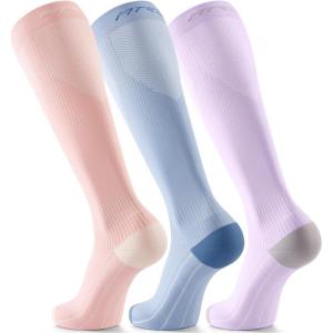 imageFITRELL 3 Pairs Compression Socks for Women and Men 2030mmHgCirculation Support SocksCozy
