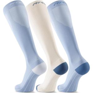 imageFITRELL 3 Pairs Compression Socks for Women and Men 2030mmHgCirculation Support SocksDot Clear Days