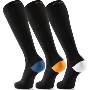 imageFITRELL 3 Pairs Compression Socks for Women and Men 2030mmHgCirculation Support SocksSilent Across the Waves