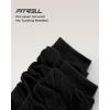 imageFITRELL Slouch Crew Socks for Women Presewn Slouch Look Soft Cotton Mid Calf Retro Cute Socks 3 Pairs Cant StraightenBlack
