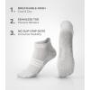 imageFITRELL Pilates Socks for Women Ankle Yoga Non Slip Grip Socks for Barre Hospital Gym 5 PairsBlackbeigegreypinkwhite