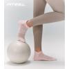 imageFITRELL Pilates Socks for Women Ankle Yoga Non Slip Grip Socks for Barre Hospital Gym 5 PairsBlackbeigegreypinkwhite