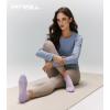 imageFITRELL Pilates Socks for Women Ankle Yoga Non Slip Grip Socks for Barre Hospital Gym 5 PairsBluegreypinkwhitepurple