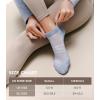imageFITRELL Pilates Socks for Women Ankle Yoga Non Slip Grip Socks for Barre Hospital Gym 5 PairsBluegreypinkwhitepurple