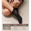 imageFITRELL Pilates Socks for Women Ankle Yoga Non Slip Grip Socks for Barre Hospital Gym 5 PairsGrey2black2white