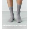 imageFITRELL Womens Soft Bamboo Rayon Dress Socks Thin Breathable Calf Crew Scrunch Socks for Casual Trouser 5 PairsBlackGreyKhakiCreamWhite