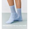 imageFITRELL Womens Soft Bamboo Rayon Dress Socks Thin Breathable Calf Crew Scrunch Socks for Casual Trouser 5 PairsDark BlueBlackLight BlueGreyWhite