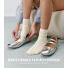 imageFITRELL Womens Soft Bamboo Rayon Dress Socks Thin Breathable Calf Crew Scrunch Socks for Casual Trouser 5 PairsYellowMint GreenLight PinkPurplePink