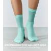 imageFITRELL Womens Soft Bamboo Rayon Dress Socks Thin Breathable Calf Crew Scrunch Socks for Casual Trouser 5 PairsYellowMint GreenLight PinkPurplePink