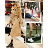 imageFITRELL Slouch Socks for Women 3 Pairs Soft Cotton Knee High Scrunch Tube Boot SocksDark Brownkhakilight Brown