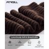 imageFITRELL Slouch Socks for Women 3 Pairs Soft Cotton Knee High Scrunch Tube Boot SocksOlive Greendark Brownkhaki