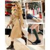 imageFITRELL Slouch Socks for Women 3 Pairs Soft Cotton Knee High Scrunch Tube Boot SocksOlive Greendark Brownkhaki