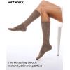 imageFITRELL Slouch Socks for Women 3 Pairs Soft Cotton Knee High Scrunch Tube Boot SocksPinkbluebrown